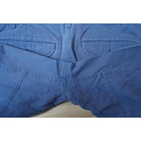 Banana Republic Men Cotton Cargo Drawstring Pocket Shorts Khakis Blue 30 - Picture 6 of 8